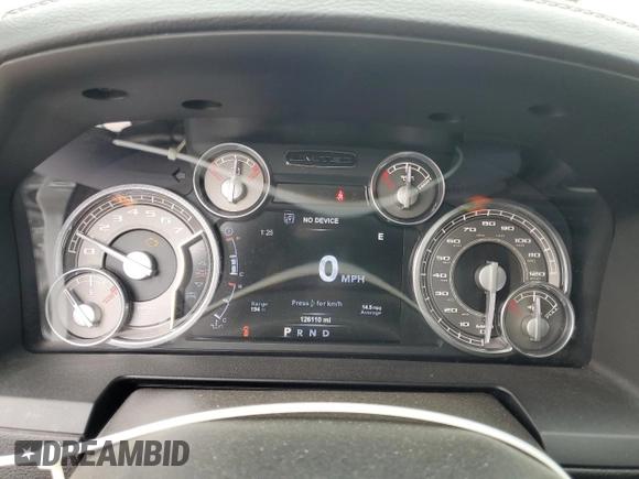 2015 Ram 1500 Laramie Limited with VIN 1C6RR7PT9FS556253, listed as a Copart auction lot 65618915 with 126,110 mi miles and Salvage title. Bid and sale history available at DreamBid. Image 9.