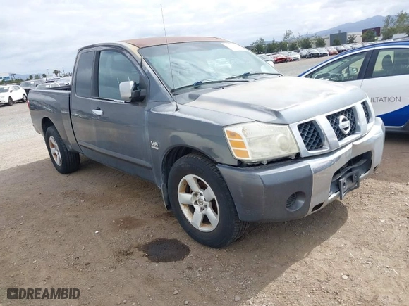 2004 Nissan Titan XE with VIN 1N6AA06A34N559727, listed as a IAAI auction lot 42058105 with 1 mi miles. Bid and sale history available at carsss.com. Image 1.