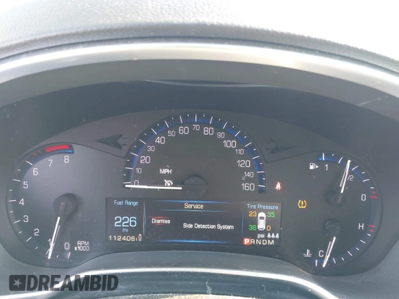 2014 Cadillac SRX Performance Collection with VIN 3GYFNFE35ES663320, listed as a IAAI auction lot 42480235 with 112,406 mi miles and . Bid and sale history available at DreamBid. Image 7.
