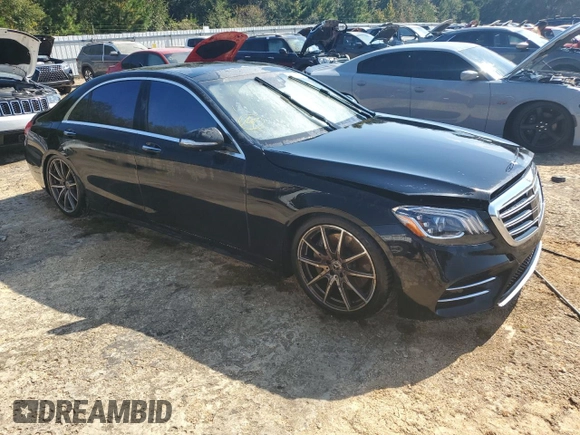 2020 Mercedes-Benz S-Class S 560 with VIN WDDUG8DB3LA518292, listed as a Copart auction lot 71921084 with 0 mi miles and Salvage Title. Bid and sale history available at carsss.com. Image 4.