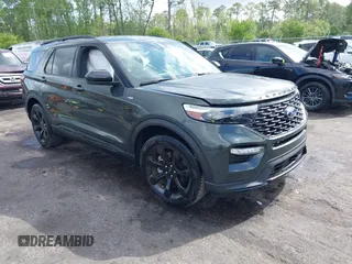 2024 Ford Explorer ST-Line z VIN 1FMSK7KH5RGA87621, wystawiony jako IAAI lot #41996471 z przebiegiem 11 880 mil mil oraz . Historia ofert i sprzedaży dostępna na DreamBid. Obrazek 1.