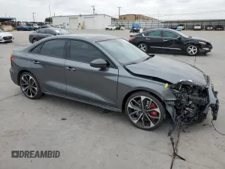 2023 Audi S3 Prestige z VIN WAUJ3DGY5PA099401, wystawiony jako Copart lot #43055445 z przebiegiem 16 731 mil mil oraz Szkoda całkowita • Salvage title. Historia ofert i sprzedaży dostępna na DreamBid. Obrazek 4.