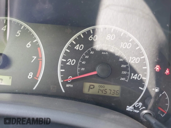 2010 Toyota Corolla with VIN 1NXBU4EE8AZ375939, listed as a IAAI auction lot 42680023 with 145,736 mi miles and . Bid and sale history available at DreamBid. Image 7.