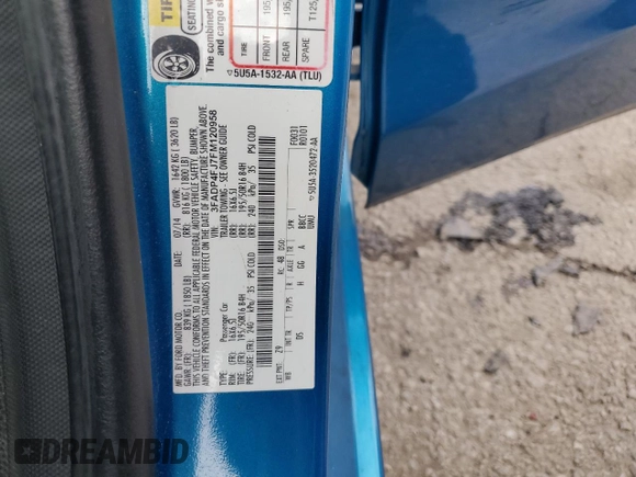 2015 Ford Fiesta Titanium z VIN 3FADP4FJ7FM120958, wystawiony jako Copart lot #85260204 z przebiegiem 144 587 mil mil oraz Szkoda całkowita • Salvage title. Historia ofert i sprzedaży dostępna na DreamBid. Obrazek 13.