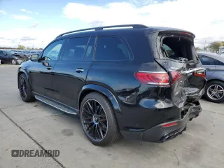 2021 Mercedes-Benz GLS 63 AMG with VIN 4JGFF8KEXMA308157, listed as a Copart auction lot 74989543 with 27,440 mi miles and . Bid and sale history available at DreamBid. Image 2.