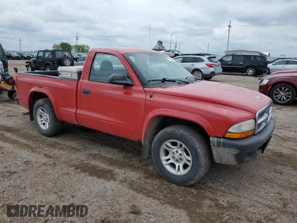 2004 Dodge Dakota z VIN 1D7FL16K74S630615, wystawiony jako Copart lot #57766065 z przebiegiem 170 181 mil mil oraz Szkoda całkowita • Salvage title. Historia ofert i sprzedaży dostępna na DreamBid. Obrazek 4.