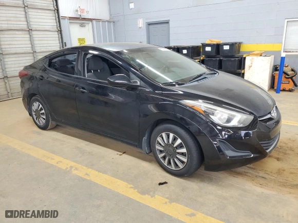 2016 Hyundai Elantra Value Edition with VIN KMHDH4AE4GU601616, listed as a Copart auction lot 50981405 with 117,521 mi miles and Salvage Title. Bid and sale history available at carsss.com. Image 4.