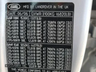 2006 Land Rover Range Rover SC with VIN SALMF13436A236335, listed as a Copart auction lot 59429905 with 190,971 mi miles and Clean title. Bid and sale history available at DreamBid. Image 13.