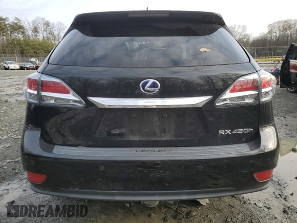 2013 Lexus RX 450h with VIN JTJBC1BA9D2450068, listed as a Copart auction lot 84311804 with 142,365 mi miles and Salvage Title. Bid and sale history available at DreamBid. Image 6.