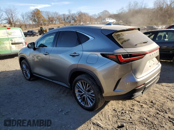 2023 Lexus NX with VIN 2T2GKCEZ9PC010474, listed as a Copart auction lot 80262214 with 26,500 mi miles and Salvage Title. Bid and sale history available at carsss.com. Image 2.