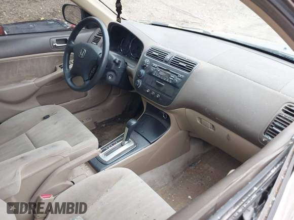 2004 Honda Civic LX with VIN 1HGES16504L006685, listed as a IAAI auction lot 42041190 with 172,355 mi miles and . Bid and sale history available at DreamBid. Image 5.