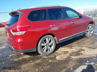 2013 Nissan Pathfinder SL with VIN 5N1AR2MN0DC629317, listed as a IAAI auction lot 41468177 with 157,286 mi miles. Bid and sale history available at carsss.com. Image 4.