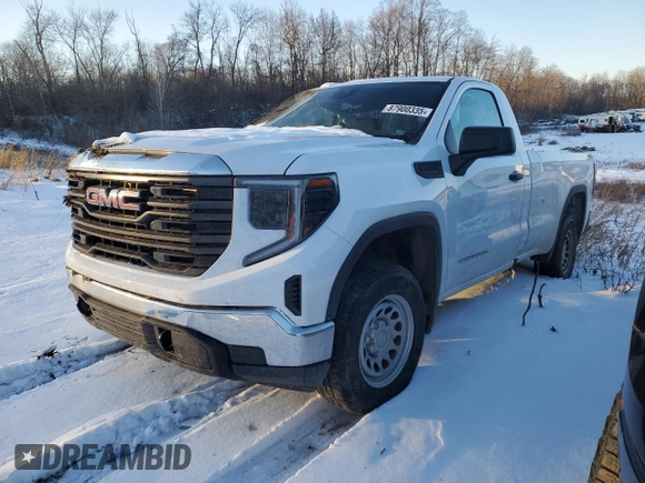 2023 GMC Sierra 1500 with VIN 3GTNUAED0PG362010, listed as a Copart auction lot 87900335 with 23,496 mi miles and Salvage Title. Bid and sale history available at DreamBid. Image 1.
