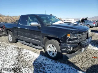 2018 Chevrolet Silverado 1500 LTZ with VIN 1GCVKSECXJZ271417, listed as a Copart auction lot 42434595 with 59,063 mi miles and Salvage Title. Bid and sale history available at carsss.com. Image 4.
