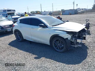2018 Infiniti QX30 with VIN SJKCH5CPXJA043359, listed as a IAAI auction lot 42114863 with 64,172 mi miles. Bid and sale history available at carsss.com. Image 1.