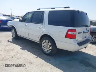 2014 Ford Expedition Limited with VIN 1FMJU1K50EEF00592, listed as a IAAI auction lot 41828325 with 184,030 mi miles and . Bid and sale history available at DreamBid. Image 3.