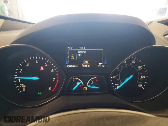 2017 Ford Escape SE z VIN 1FMCU0GD5HUB42421, wystawiony jako Copart lot #56952185 z przebiegiem 106 146 mil mil oraz Nie do naprawy • Non repairable. Historia ofert i sprzedaży dostępna na DreamBid. Obrazek 9.