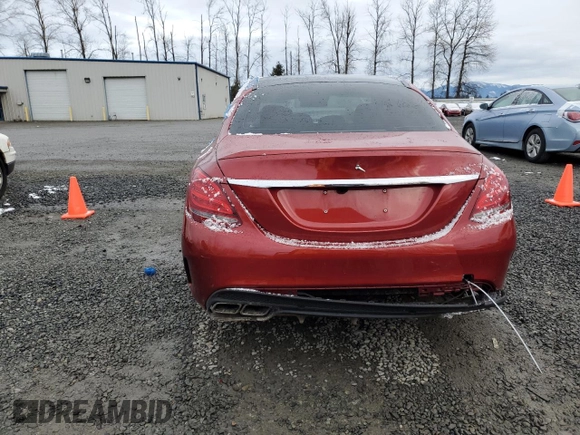 2016 Mercedes-Benz C 63 S AMG with VIN 55SWF8HB1GU111373, listed as a Copart auction lot 44344605 with 60,758 mi miles and Salvage title. Bid and sale history available at DreamBid. Image 6.