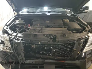 2018 Nissan Armada SV with VIN JN8AY2NC8J9553377, listed as a Copart auction lot 81516004 with 106,757 mi miles and Salvage Title. Bid and sale history available at carsss.com. Image 12.
