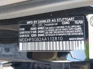2010 Mercedes-Benz E-Class E 350 Luxury with VIN WDDHF5GB2AA112810, listed as a IAAI auction lot 41758057 with 165,534 mi miles. Bid and sale history available at carsss.com. Image 9.