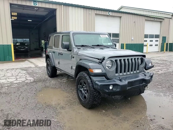2018 Jeep Wrangler Unlimited Sport with VIN 1C4HJXDN7JW300342, listed as a Copart auction lot 58048065 with 52,791 mi miles and Salvage title. Bid and sale history available at DreamBid. Image 14.