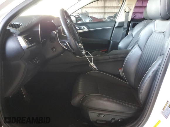 2020 Genesis G70 3.3T Advanced with VIN KMTG74LEXLU059726, listed as a Copart auction lot 83099384 with 45,763 mi miles and Salvage Title. Bid and sale history available at carsss.com. Image 7.