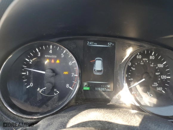 2017 Nissan Rogue SV with VIN KNMAT2MT2HP509666, listed as a Copart auction lot 42630845 with 119287 miles and Salvage Title. Bid and sale history available at carsss.com. Image 9.