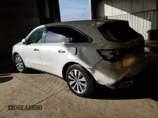 2016 Acura MDX w/Tech with VIN 5FRYD3H46GB017086, listed as a Copart auction lot 45859595 with 94,228 mi miles and Salvage Title. Bid and sale history available at carsss.com. Image 2.