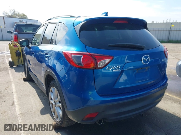 2014 Mazda CX-5 Grand Touring with VIN JM3KE4DY1E0327703, listed as a IAAI auction lot 41755735 with 206,845 mi miles. Bid and sale history available at carsss.com. Image 3.