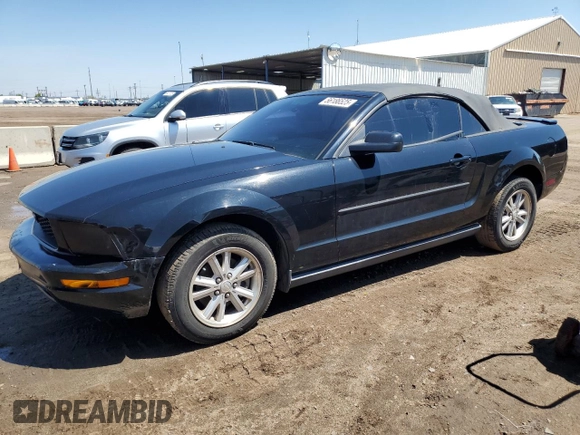 2008 Ford Mustang Deluxe with VIN 1ZVHT84N985193520, listed as a Copart auction lot 56186525 with 140,483 mi miles and Salvage title. Bid and sale history available at DreamBid. Image 1.