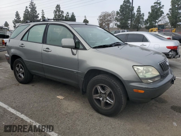 2002 Lexus RX 300 with VIN JTJHF10U020261381, listed as a Copart auction lot 86194964 with 152,403 mi miles and Salvage Title. Bid and sale history available at DreamBid. Image 4.