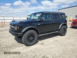 2022 Ford Bronco z VIN 1FMEE5DP4NLB67930, wystawiony jako Copart lot #54741955 z przebiegiem 8 087 mil mil oraz Szkoda całkowita • Salvage title. Historia ofert i sprzedaży dostępna na DreamBid. Obrazek 1.