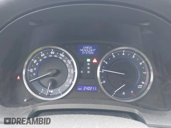 2012 Lexus IS 250 with VIN JTHCF5C27C5056951, listed as a IAAI auction lot 41814618 with 240,211 mi miles and . Bid and sale history available at DreamBid. Image 7.