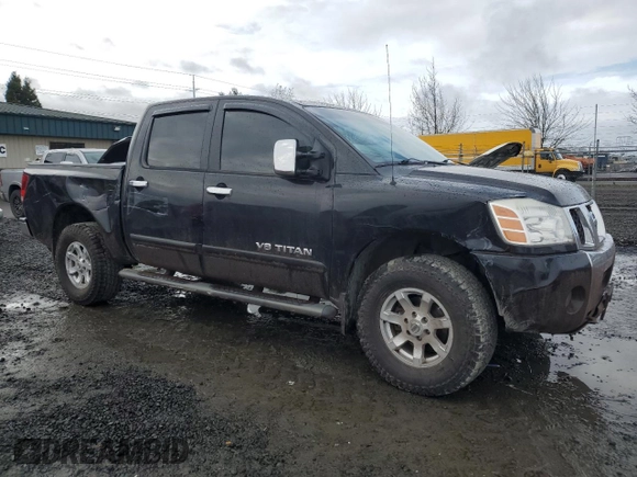2005 Nissan Titan LE with VIN 1N6AA07B15N552302, listed as a Copart auction lot 44396985 with 172,401 mi miles and Salvage Title. Bid and sale history available at carsss.com. Image 4.