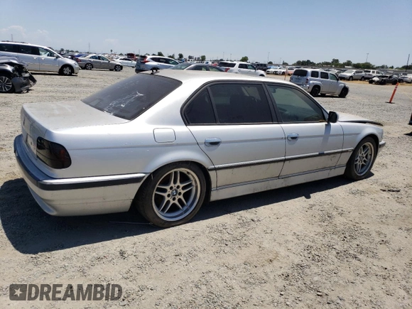 2001 BMW 7 Series 740iL z VIN WBAGH83431DP27614, wystawiony jako Copart lot #58605845 z przebiegiem Nie podano mil oraz Czysty tytuł • Clean title. Historia ofert i sprzedaży dostępna na DreamBid. Obrazek 3.