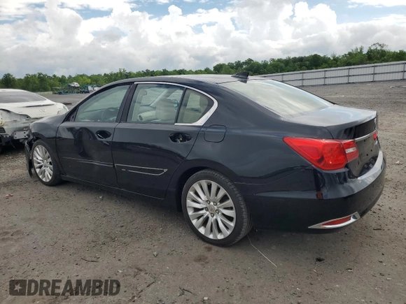 2014 Acura RLX Advance with VIN JH4KC1F98EC001204, listed as a Copart auction lot 55731955 with 148,263 mi miles and Salvage title. Bid and sale history available at DreamBid. Image 2.
