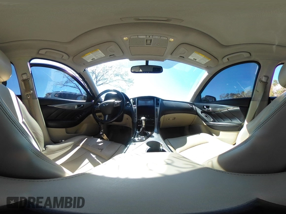 2014 Infiniti Q50 Premium with VIN JN1BV7ARXEM684719, listed as a IAAI auction lot 42122949 with 126,656 mi miles and . Bid and sale history available at DreamBid. Image 19.