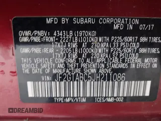 2018 Subaru Crosstrek Premium с VIN JF2GTABC5JH211086, выставлен на аукционе IAAI как лот 42318178 с пробегом 12 000 миль миль и . История ставок и продаж доступна на DreamBid. Изображение 9.