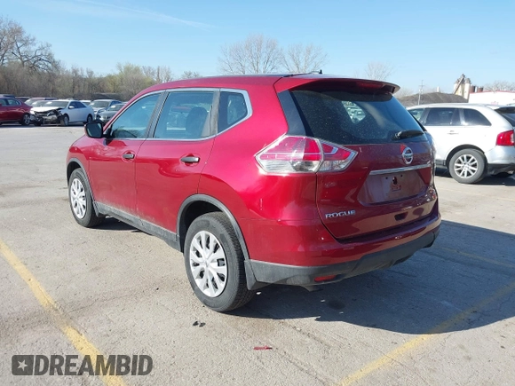 2016 Nissan Rogue SV with VIN 5N1AT2MV5GC781986, listed as a IAAI auction lot 41917919 with 195,870 mi miles. Bid and sale history available at carsss.com. Image 3.