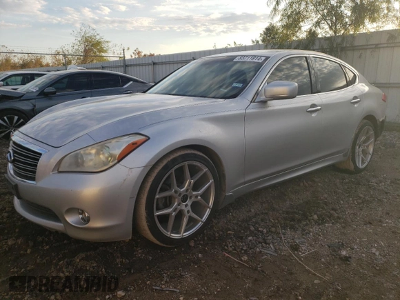2012 Infiniti M37 with VIN JN1BY1AP7CM333444, listed as a Copart auction lot 83711914 with 162,277 mi miles and Salvage Title. Bid and sale history available at carsss.com. Image 1.