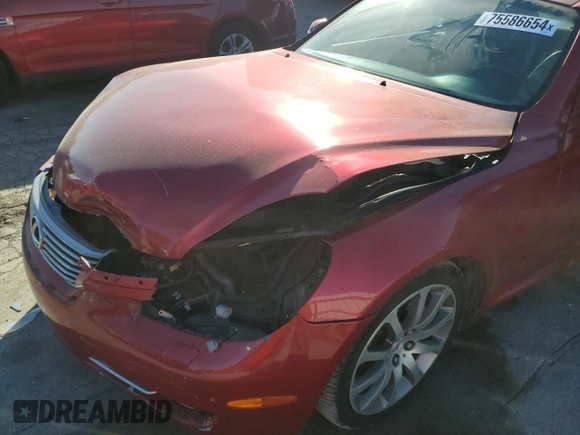 2008 Lexus SC 430 с VIN JTHFN45Y689019546, выставлен на аукционе Copart как лот 75586654 с пробегом 136 941 миль миль и Списание • Salvage title. История ставок и продаж доступна на DreamBid. Изображение 11.