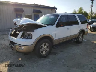 2003 Ford Expedition Eddie Bauer z VIN 1FMFU18L63LA93771, wystawiony jako Copart lot #52550675 z przebiegiem Nie podano mil oraz Szkody całkowita. Historia ofert i sprzedaży dostępna na DreamBid. Obrazek 1.