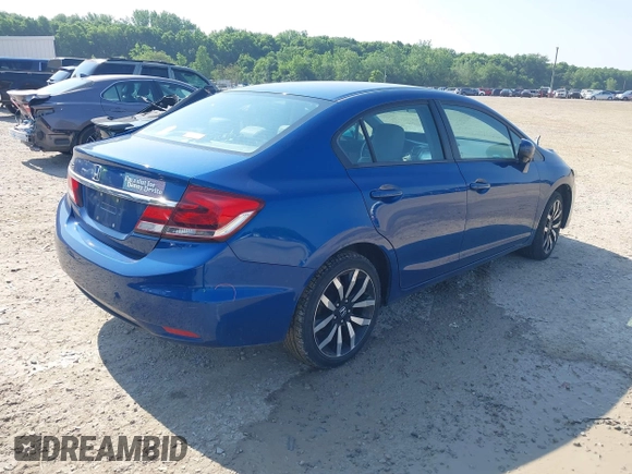 2015 Honda Civic EX-L z VIN 2HGFB2F96FH508209, wystawiony jako IAAI lot #42456328 z przebiegiem 113 089 mil mil oraz . Historia ofert i sprzedaży dostępna na DreamBid. Obrazek 4.