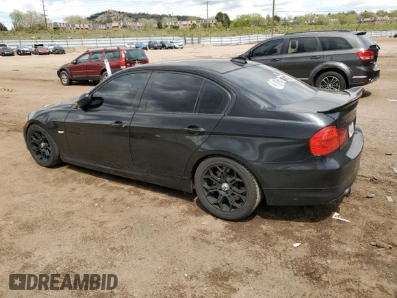 2009 BMW 3 Series 335i with VIN WBAPM73569E190791, listed as a Copart auction lot 56718365 with 172,993 mi miles and Salvage title. Bid and sale history available at DreamBid. Image 2.