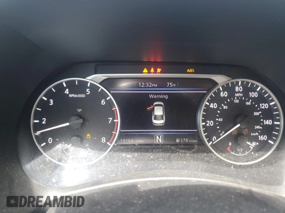 2022 Nissan Sentra SV with VIN 3N1AB8CV8NY315858, listed as a Copart auction lot 44257615 with 19,164 mi miles and Salvage Title. Bid and sale history available at carsss.com. Image 9.