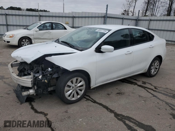 2014 Dodge Dart SXT z VIN 1C3CDFBB4ED919703, wystawiony jako Copart lot #86047724 z przebiegiem 159 001 mil mil oraz Szkoda całkowita • Salvage title. Historia ofert i sprzedaży dostępna na DreamBid. Obrazek 1.