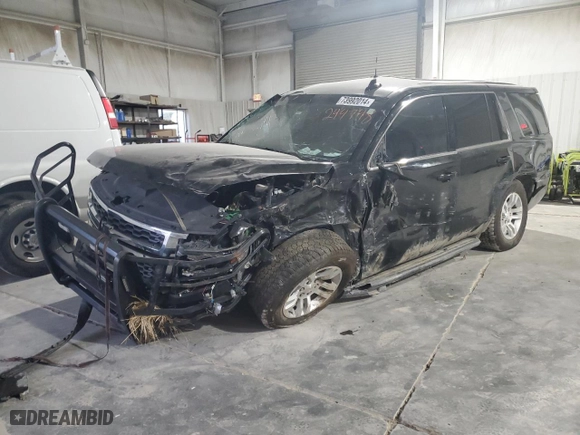 2020 Chevrolet Tahoe Commercial with VIN 1GNSKFEC2LR244748, listed as a Copart auction lot 73992014 with 0 mi miles and Salvage Title. Bid and sale history available at carsss.com. Image 1.