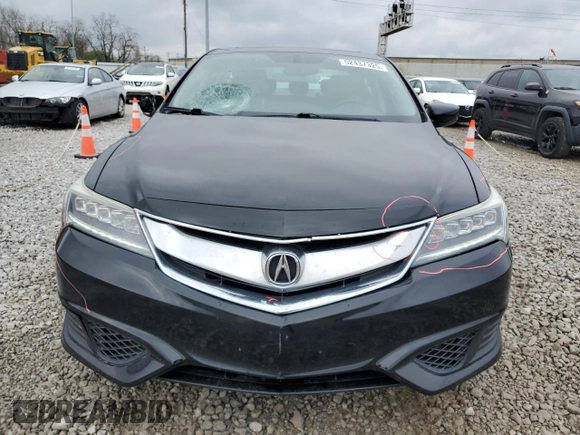 2017 Acura ILX w/Premium Pkg with VIN 19UDE2F77HA011281, listed as a Copart auction lot 52437325 with 57,155 mi miles and Salvage Title. Bid and sale history available at carsss.com. Image 5.