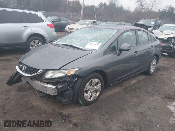 2013 Honda Civic LX with VIN 19XFB2F58DE282839, listed as a IAAI auction lot 41697629 with 123,766 mi miles and . Bid and sale history available at DreamBid. Image 18.