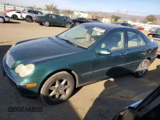 2001 Mercedes-Benz C 230/260/280/320 with VIN WDBRF61J71F014197, listed as a Copart auction lot 84642634 with Not Provided miles and Salvage Title. Bid and sale history available at DreamBid. Image 1.